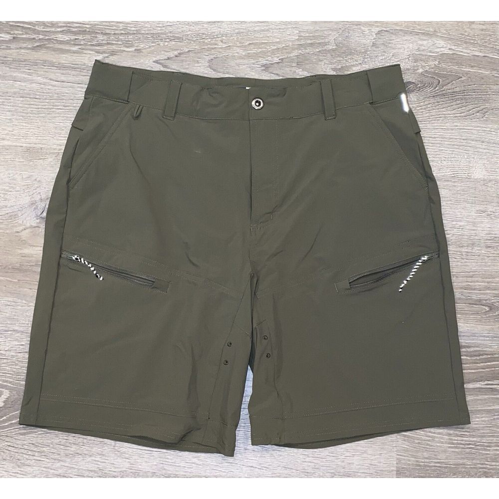 Magellan Men's Hiking Shorts Size Large‎ Pro Explore Pockets Outdoor Nylon Green